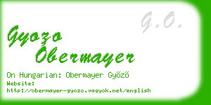 gyozo obermayer business card
